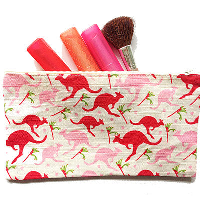 Kangaroo Paw Cotton Zip Bag