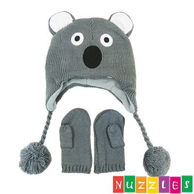 Kool Koala Beanie & Mitten Set